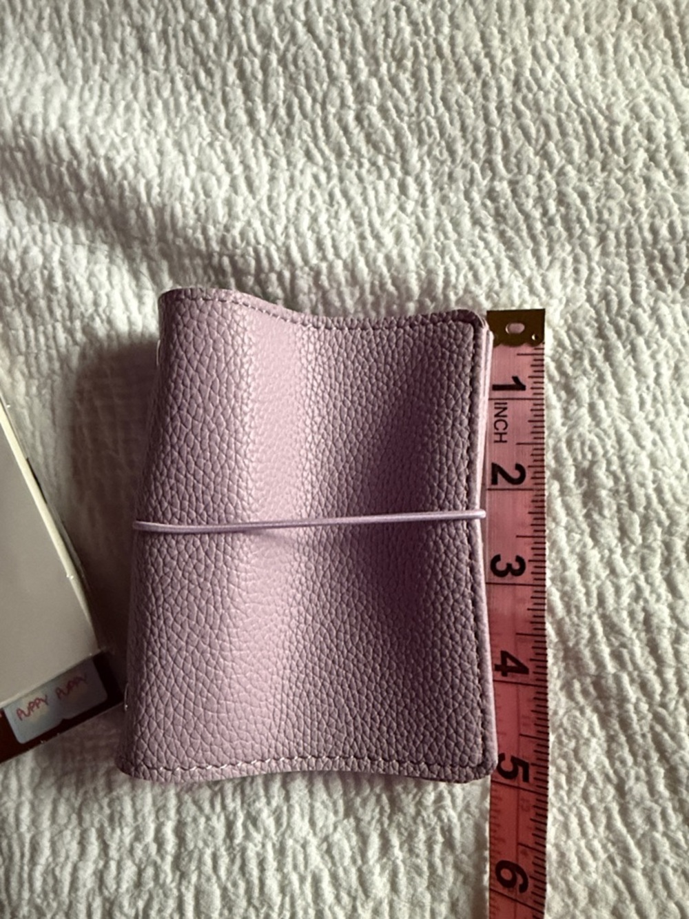 Lilac Faux Leather Mini Ring Planner Cover with Refill Pages - Picture 12 of 13